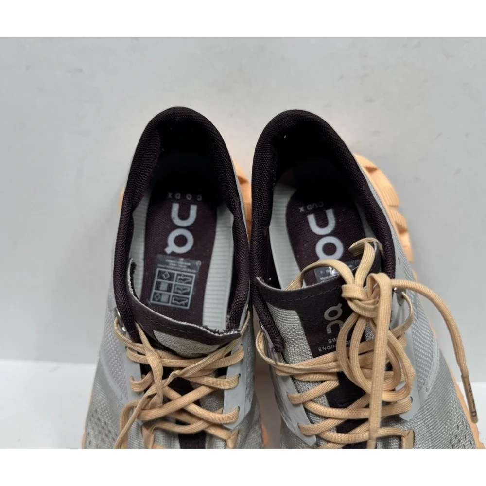 On Cloud Cloud X Silver Almond Running Comfort Shoes Women's Size 7 40.99699